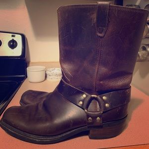 Men’s Brown Harness Frye Boot